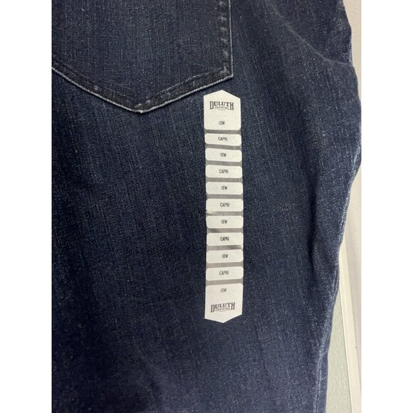 Duluth Women's Plus Daily Denim Capris Cropped Jeans Size 18W Cotton Blend - Picture 3 of 14